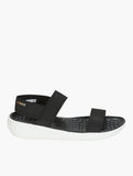 Crocs Womens Literide Stretch Sandals In Black & White
