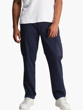 Jeep Mens Bolt Fixed Twill Cargo Pants In Vintage Blue