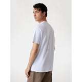 Guess Mens Triangle Logo T-Shirt In White