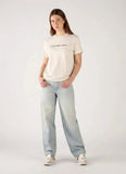 Calvin Klein Womens Classic Logo T-Shirt In Beige
