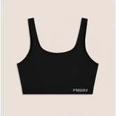 Freddy Ladies Knitted Seamless Sports Top In Black