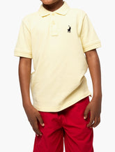 Polo Boys Austin Short Sleeve Golfer In Yellow