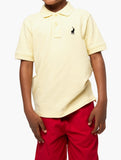 Polo Boys Austin Short Sleeve Golfer In Yellow