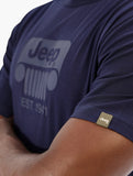 Jeep Mens Fashion Basic Graphic T-Shirt In Midnight