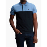 Polo Mens Colourblock Short Sleeves Golfer In Blue/Navy