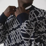 Tshepo Jeans Unisex Monogram Jersey Knit Navy