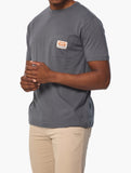 Jeep Mens In Oversized Pocket T-Shirt In Grey