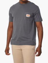Jeep Mens In Oversized Pocket T-Shirt In Grey