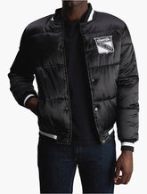 Starter Mens College Jacket 2 In Navy & White