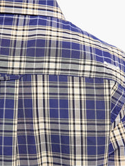 Jeep Mens Yarn Dye Check Shirt In Navy & Yellow