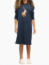 Polo 0042267 Girls Naomi Hooded Ls Sweater Dress