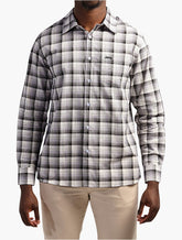 Jeep Mens Yarn Dye Check Shirt In Black & White