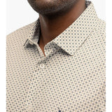 Polo Mens Long Sleeves Geo Printed Plain Shirt In Fatigue
