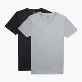 Diesel Mens M Utee Michael Tube 2 Pack T-Shirts In Grey & Black