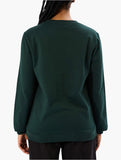 Jeep Ladies Crewneck Fleece Sweatshirt In Green