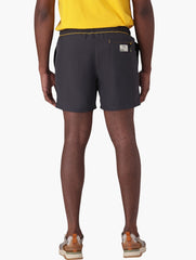 Jeep Mens Elasticated Swim Shorts in Black