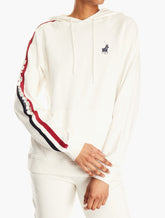 Polo Women's Sport Long Sleeves Hoodie In Ecru