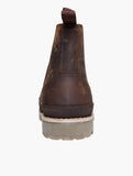 Jeep Tab Chelsea Boots In Chocolate