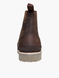 Jeep Tab Chelsea Boots In Chocolate
