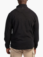Jeep Mens Black Polar Fleece Funnel Neck Jacket