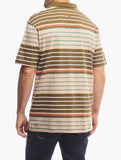 Jeep Yarndye Stripe Polo Golfer In Multi