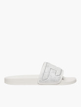 Diesel Unisex Mayemi Puf X Sandals In White & Black