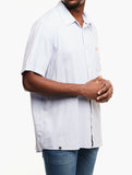 Jeep Mens Casual Textured Shirt In Smog