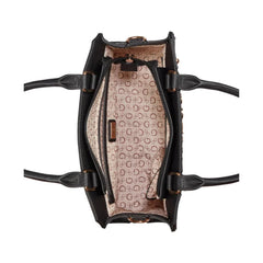 Guess Womens Lisbeth Satchel In Black