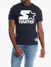 Starter Mens Core Logo T-Shirt In Navy