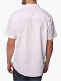 Jeep Mens Smart Short Sleeve Shirt In White