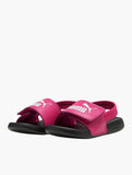 Puma Kids Popcat 20 Backstrap Shoes In Black & Pink