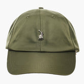 Polo Mens 6 Panel Metal Peak Cap In Olive