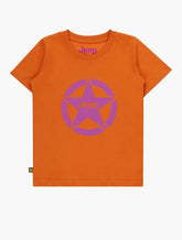 Jeep Kiddies Icon Star Logo T-Shirt In Orange