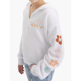 Levi's Girls Hibiscus Hoodie Bright White