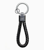 Porsche Design Leather Cord Keychain In Black