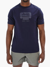 Jeep Mens Fashion Basic Graphic T-Shirt In Midnight