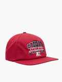 Starter Mens Flat Peak Snap Back Cap In Maroon