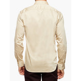 Polo Mens Long Sateen Shirt In Stone
