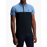 Polo Mens Colourblock Short Sleeves Golfer In Blue/Navy