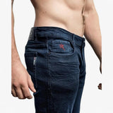 Soviet Mens Trooper #9 Mens Slim Leg Denim Blue Black