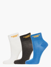 Jeep 3 Pack Fun Socks In White/Blue/Grey