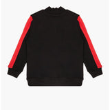 Guess kids Long Sleeve Side Stripe Zip Through Top Black