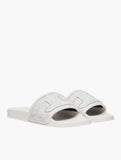 Diesel Unisex Mayemi Puf X Sandals In White & Black
