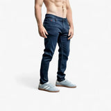 Soviet Mens Trooper #9 Mens Slim Leg Denim Blue Black