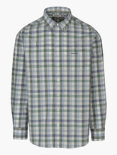 Pringle Mens Joe Check Long Sleeve Classic Shirt In Green