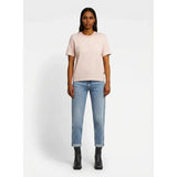 G-Star Raw Womens Text Graphic T-Shirt In Silver Peony