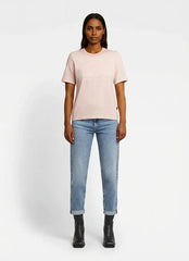 G-Star Raw Womens Text Graphic T-Shirt In Silver Peony