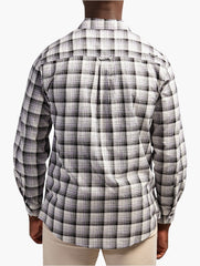 Jeep Mens Yarn Dye Check Shirt In Black & White