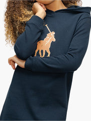 Polo 0042267 Girls Naomi Hooded Ls Sweater Dress