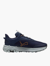 Puma Mens Extend Lite Trail Sneakers In Navy/Clementine